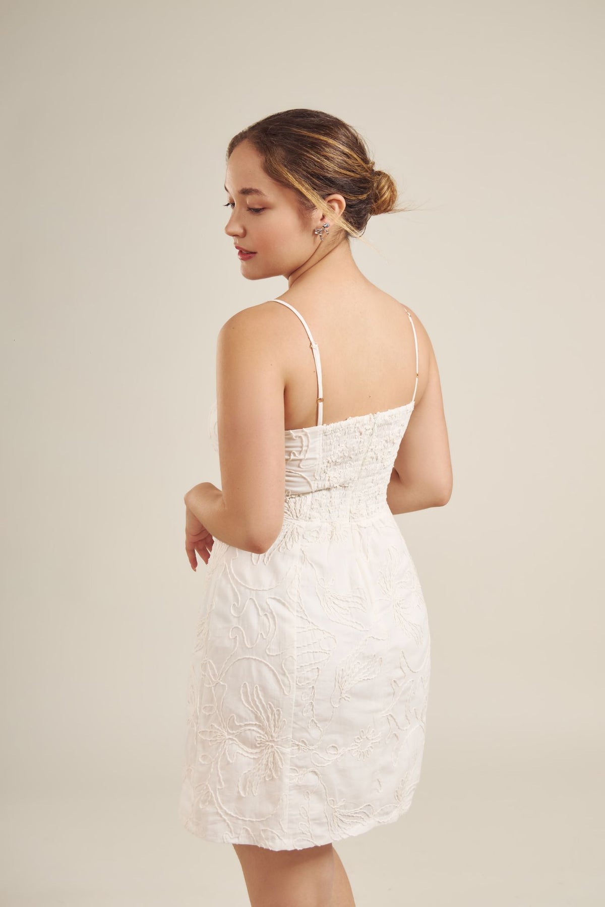 Vestido Coral Hueso