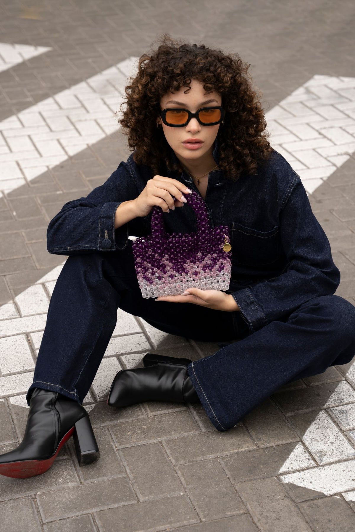 Cartera Valeria Púrpura
