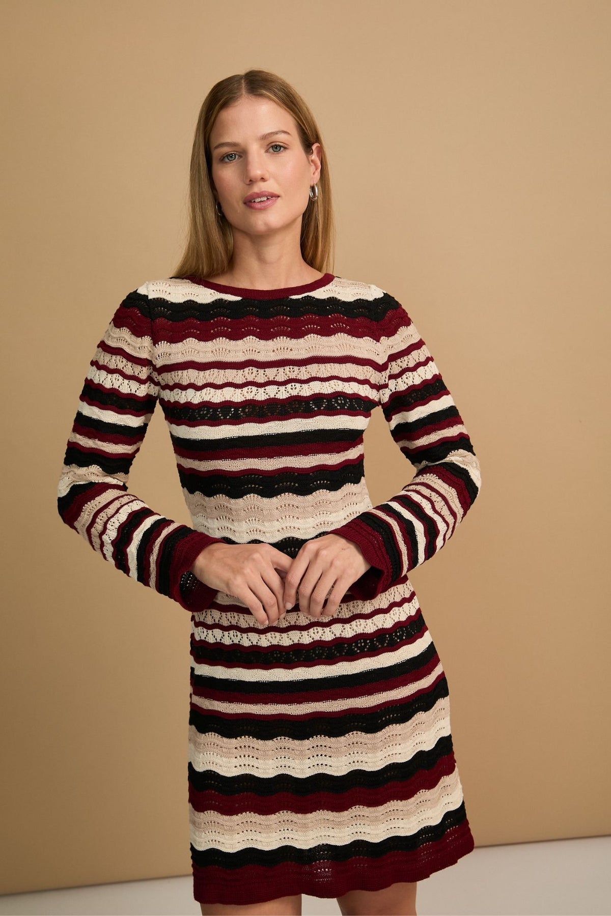 Vestido Camille Borgoña