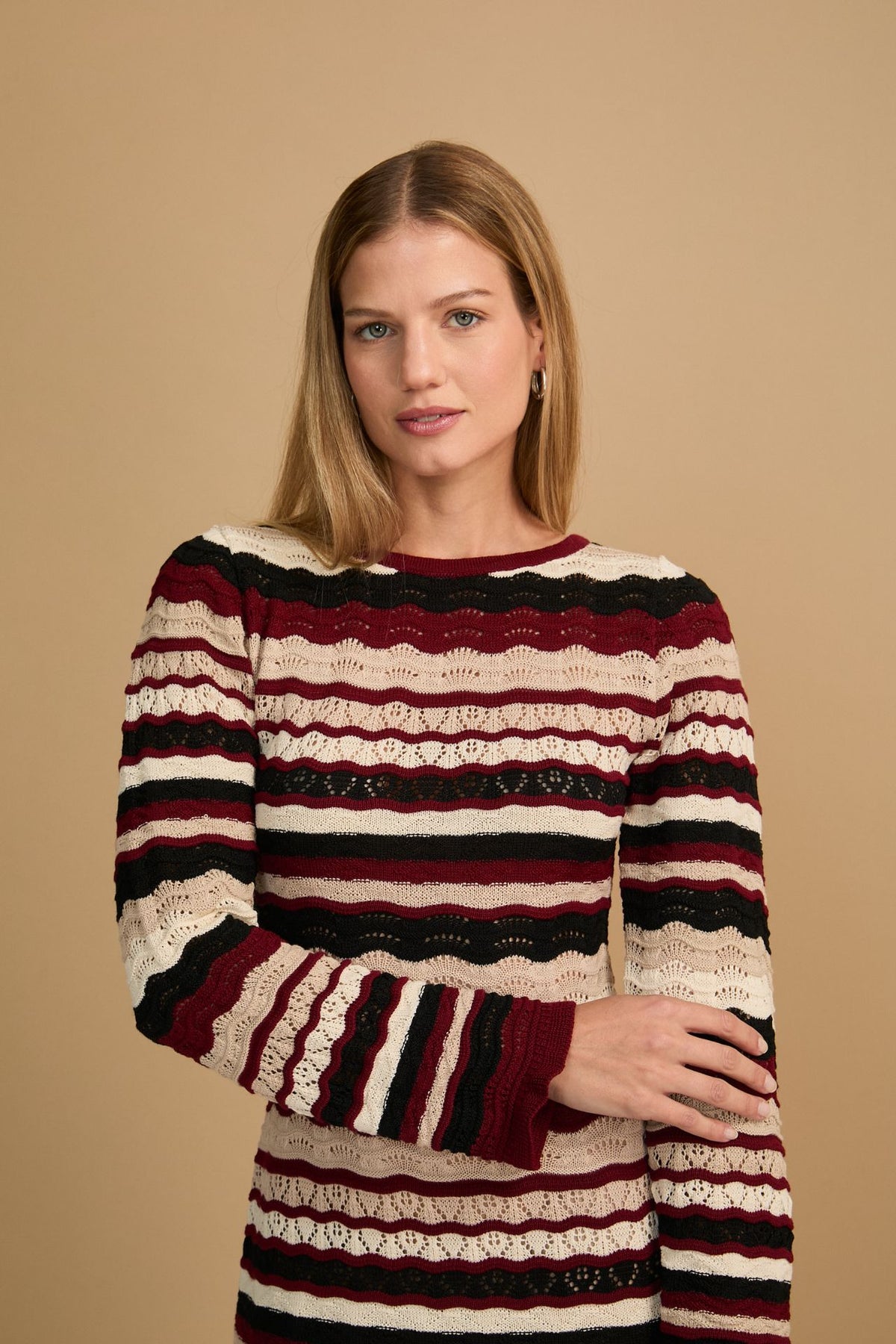 Vestido Camille Borgoña