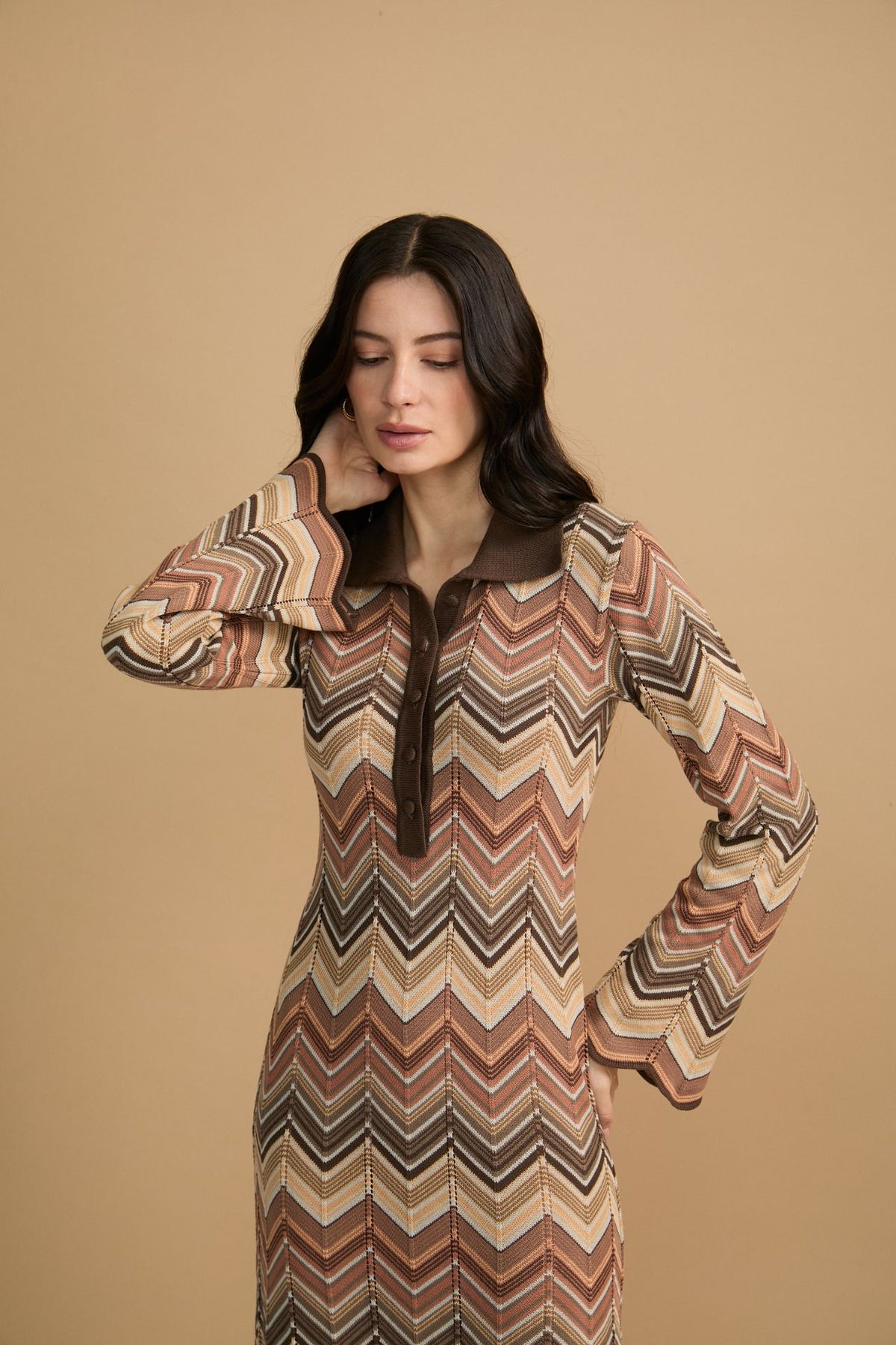 Vestido Selina Marrón