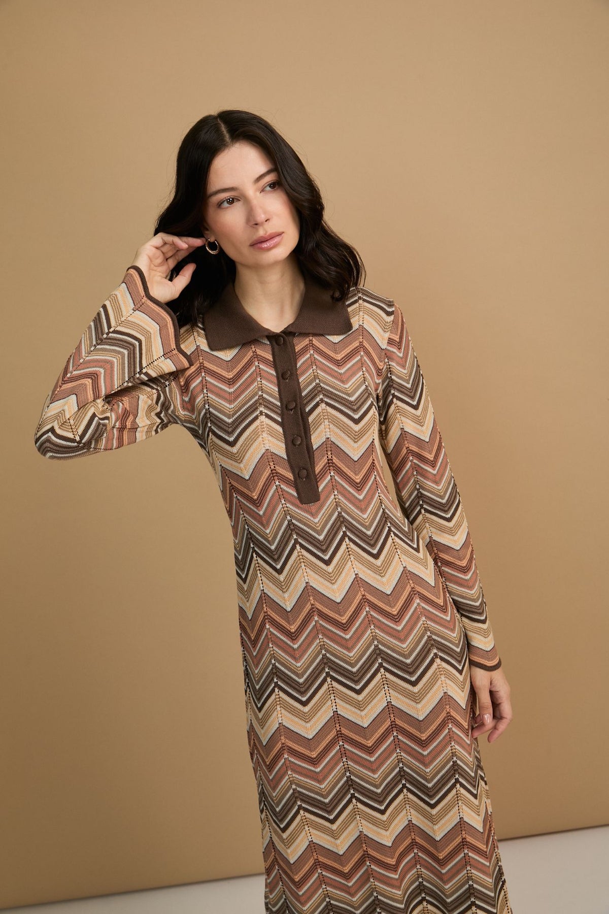 Vestido Selina Marrón