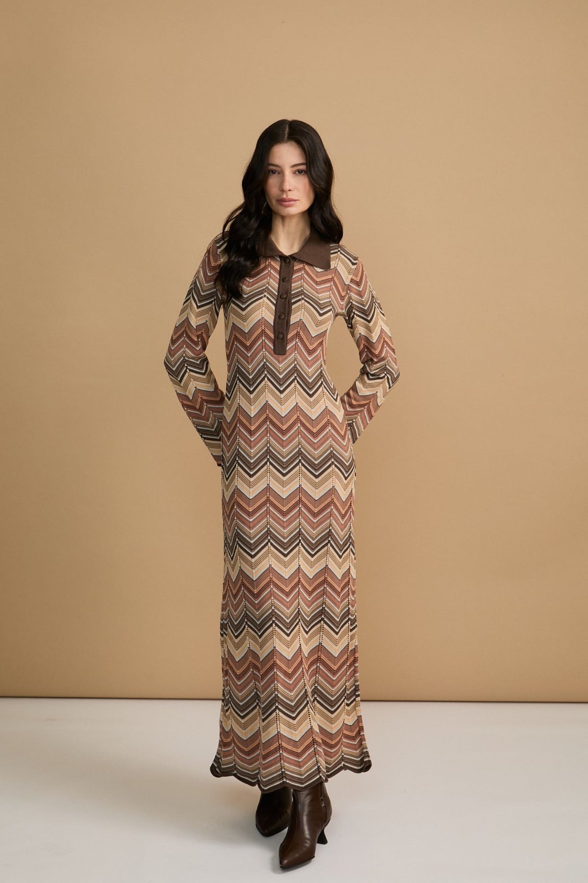 Vestido Selina Marrón