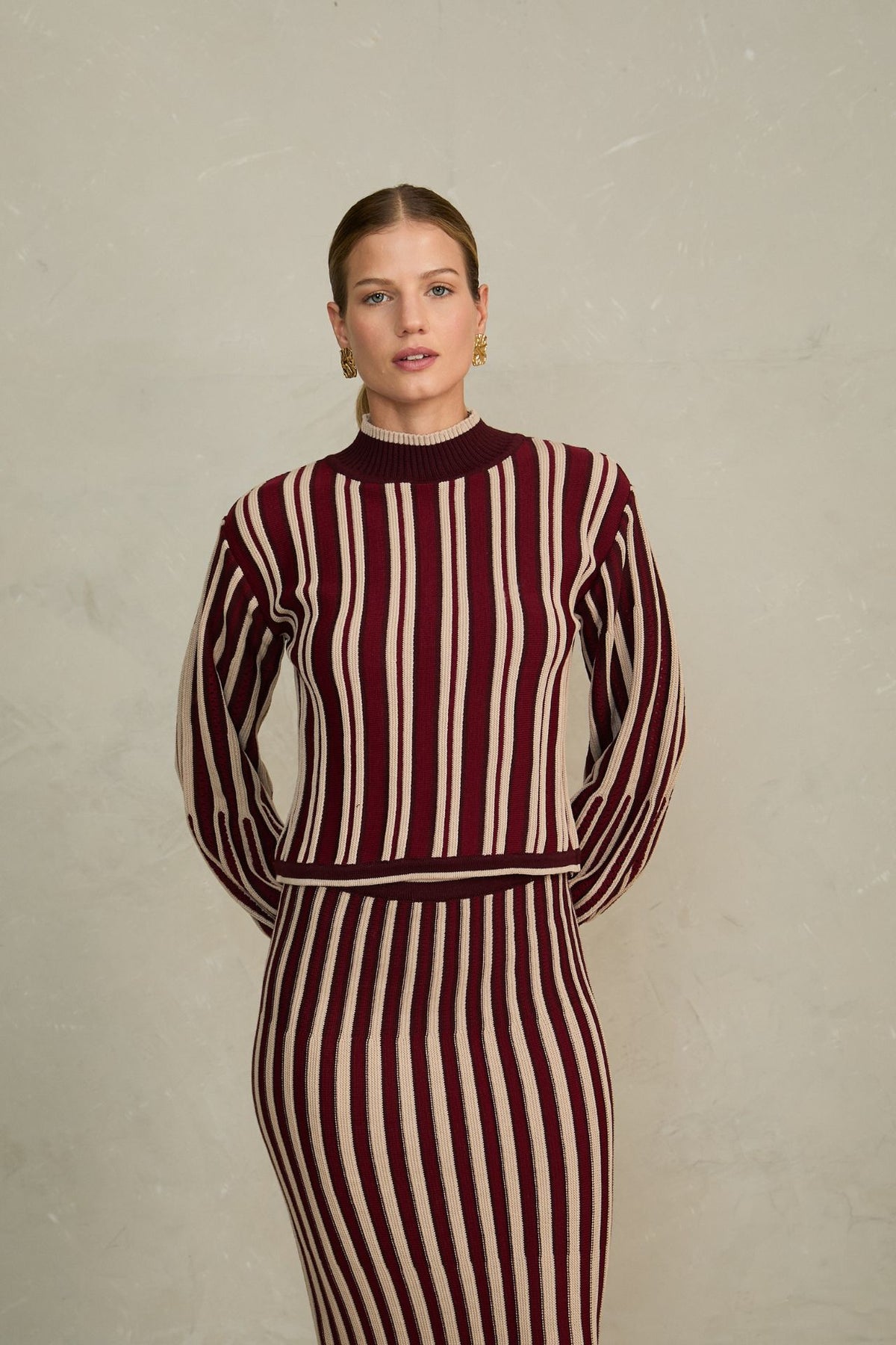 Falda Elene Vino