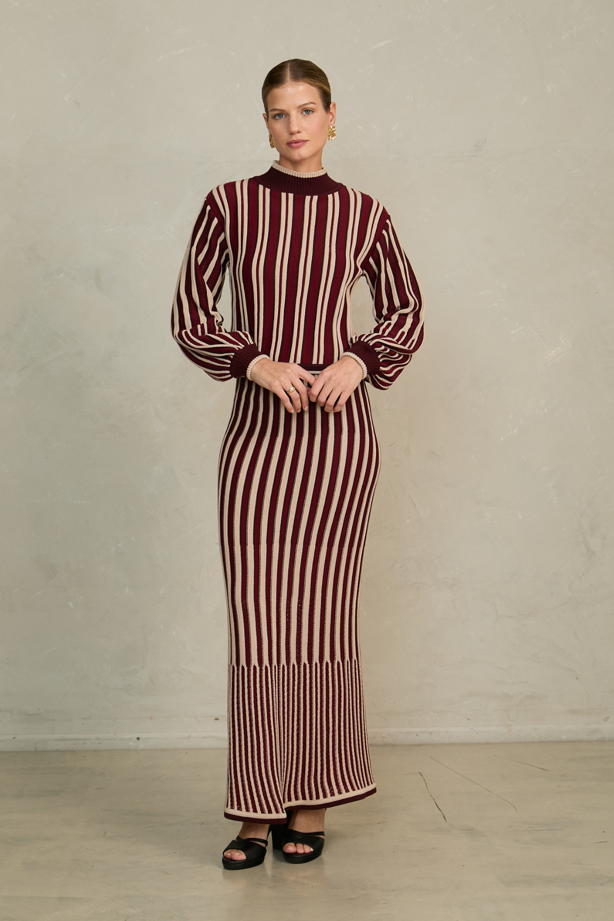 Falda Elene Vino
