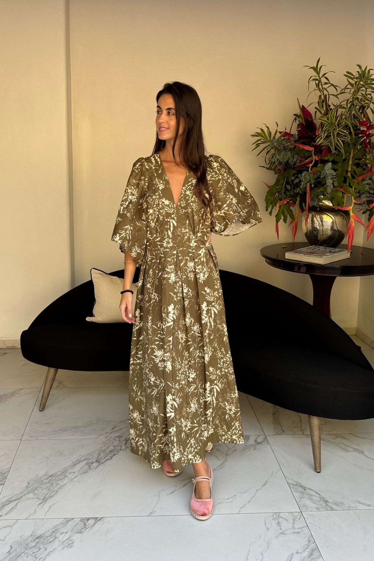 Vestido Alessia Verde Olivo