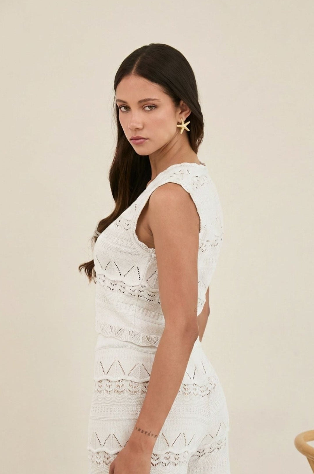 Chaleco Olivia Blanco