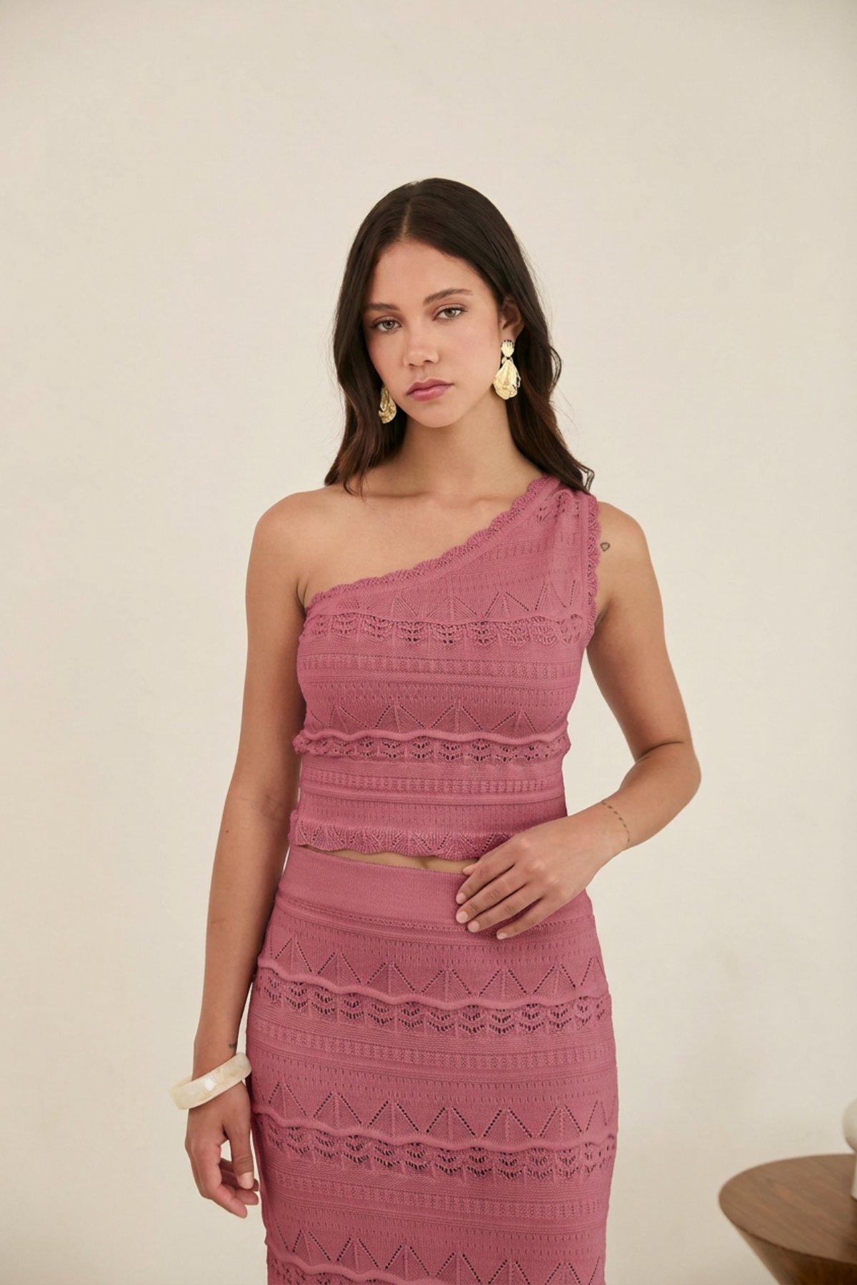 Falda Olivia Fucsia