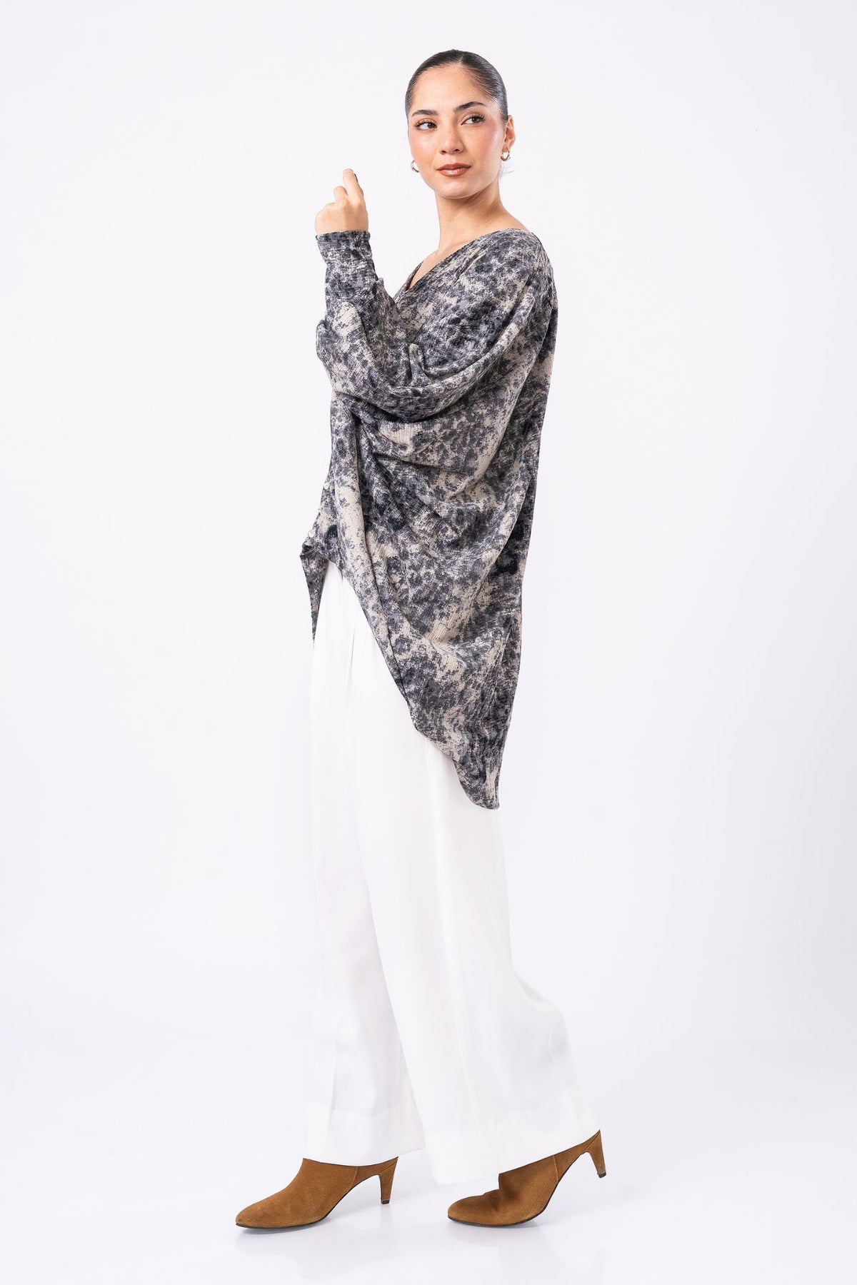 Maxiblusa Orbita Gris Granito