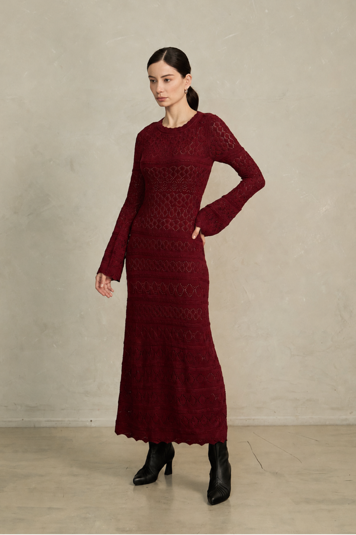 Vestido Valeria Guinda
