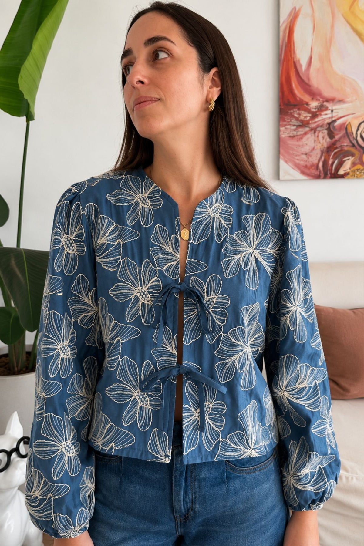 Blusa Algarve Azulino