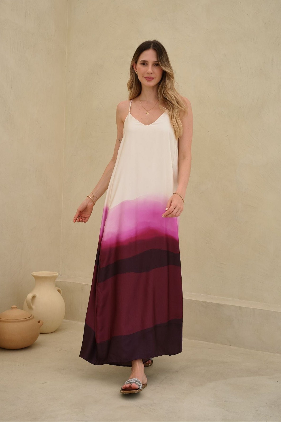 Vestido Vercelli Buganvilia