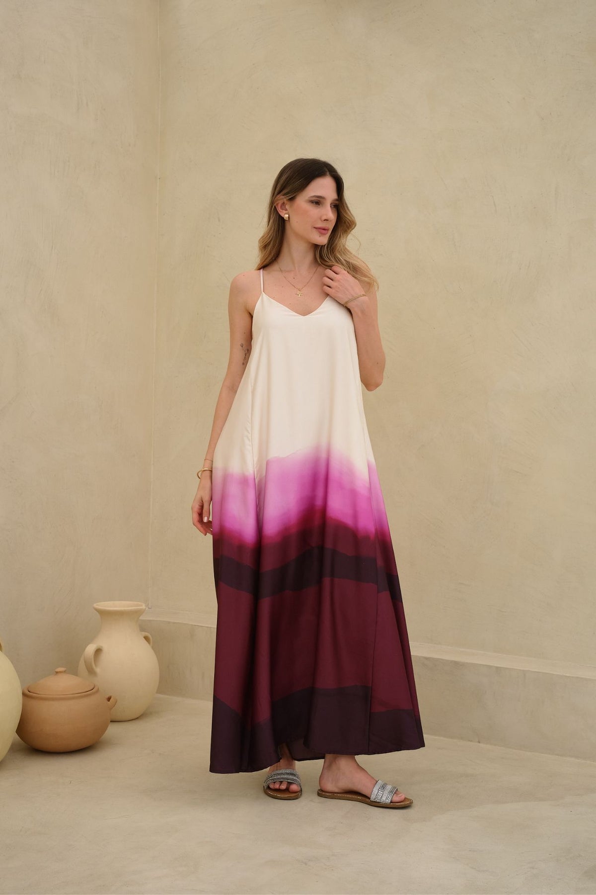 Vestido Vercelli Buganvilia