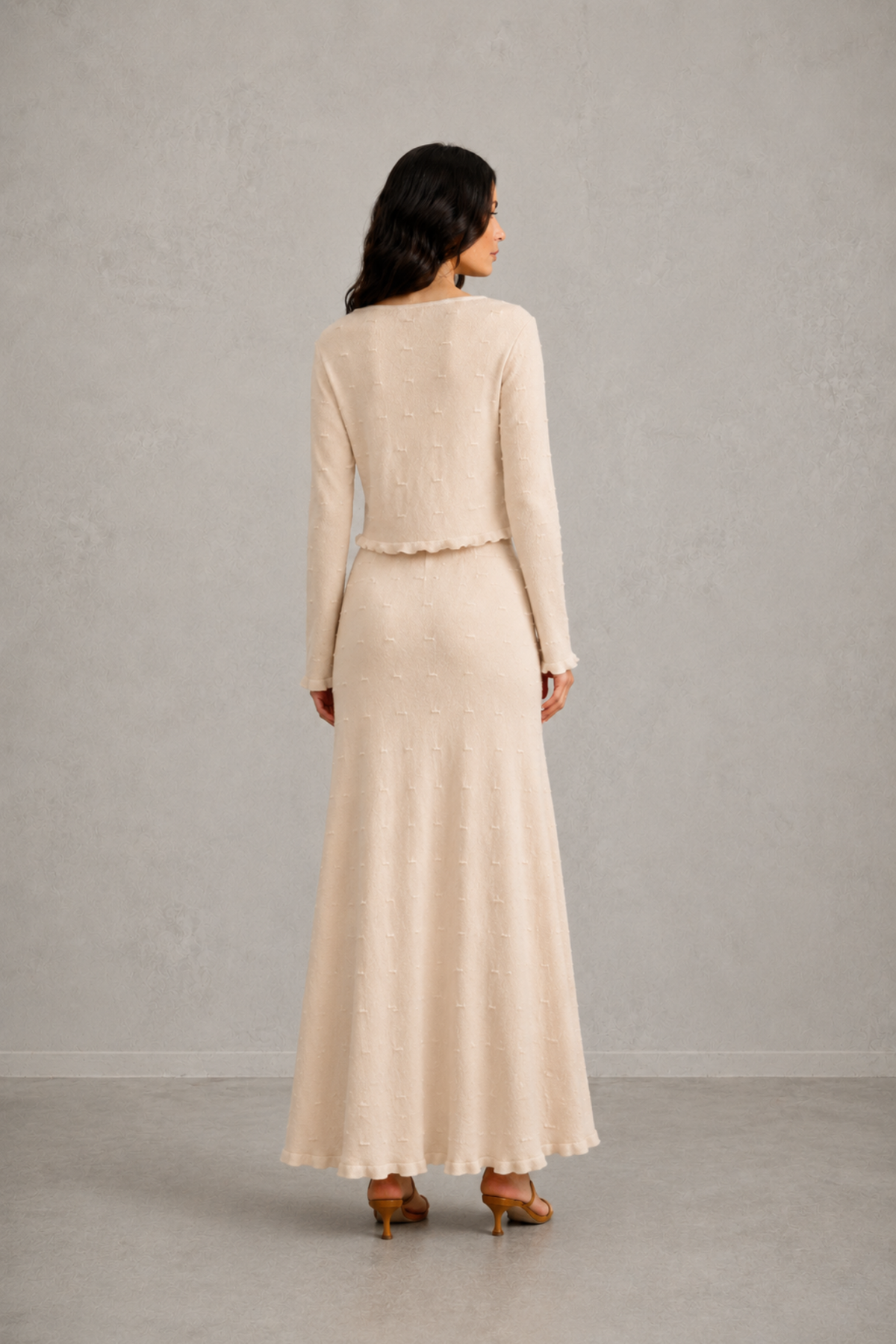 Falda Lorenza Beige Claro