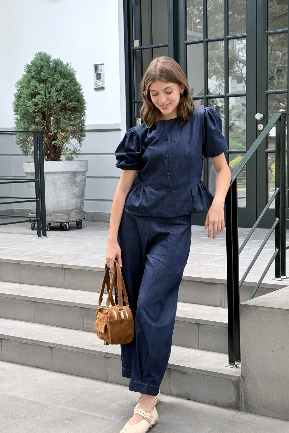 Pantalon Clara Denim Azul