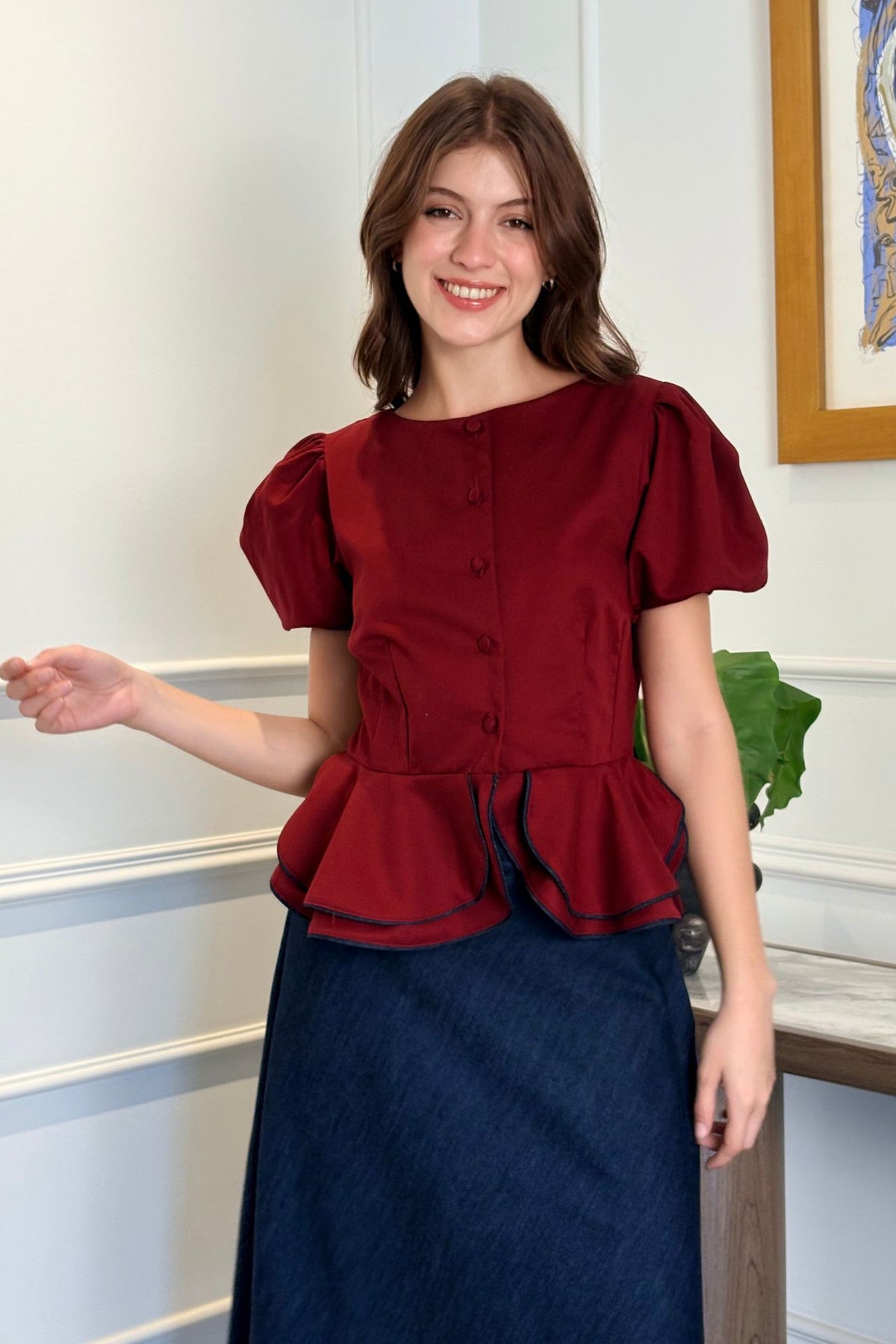 Jacket Veta Burgundy