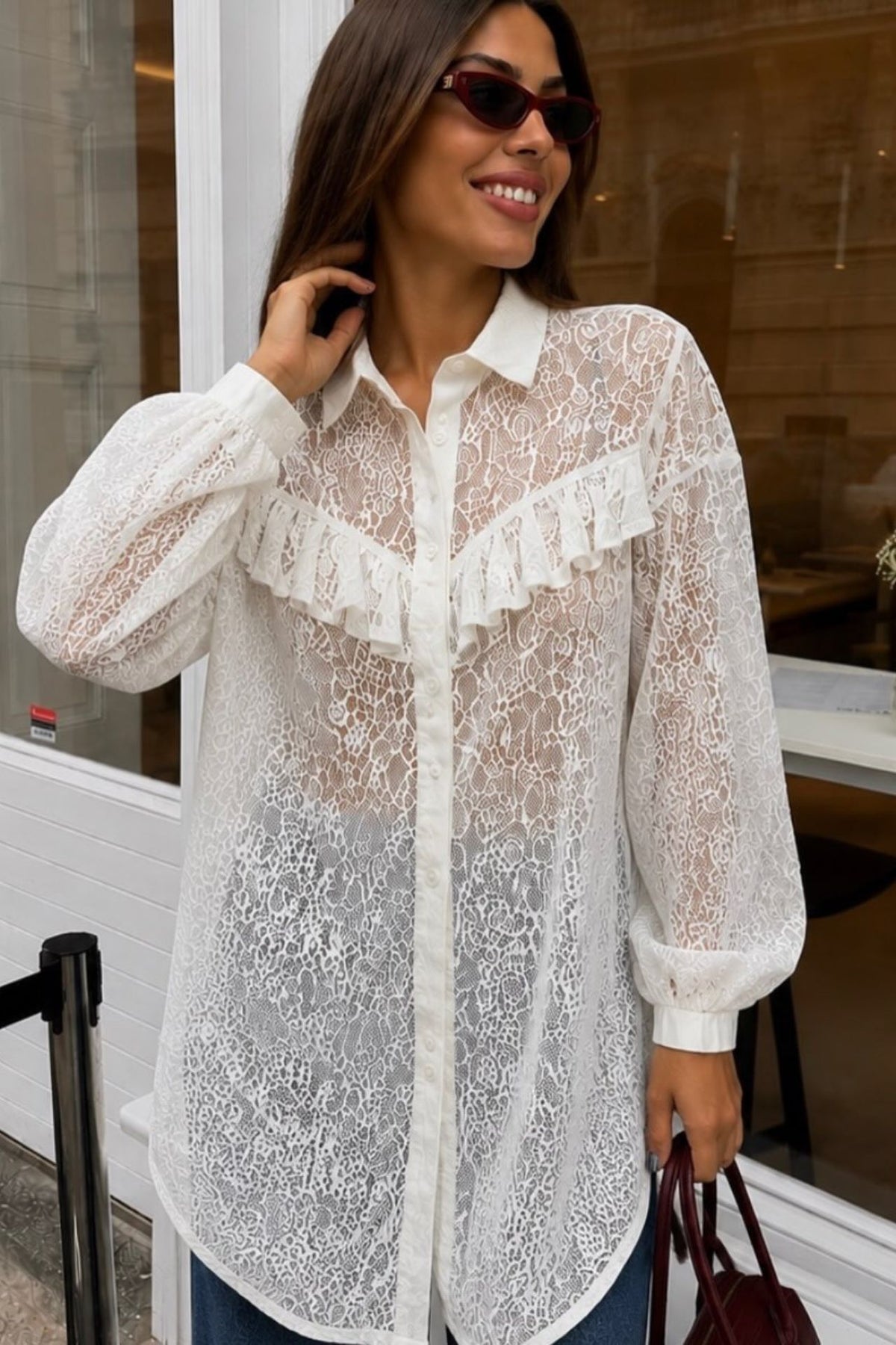 Camisa Alessia Encaje