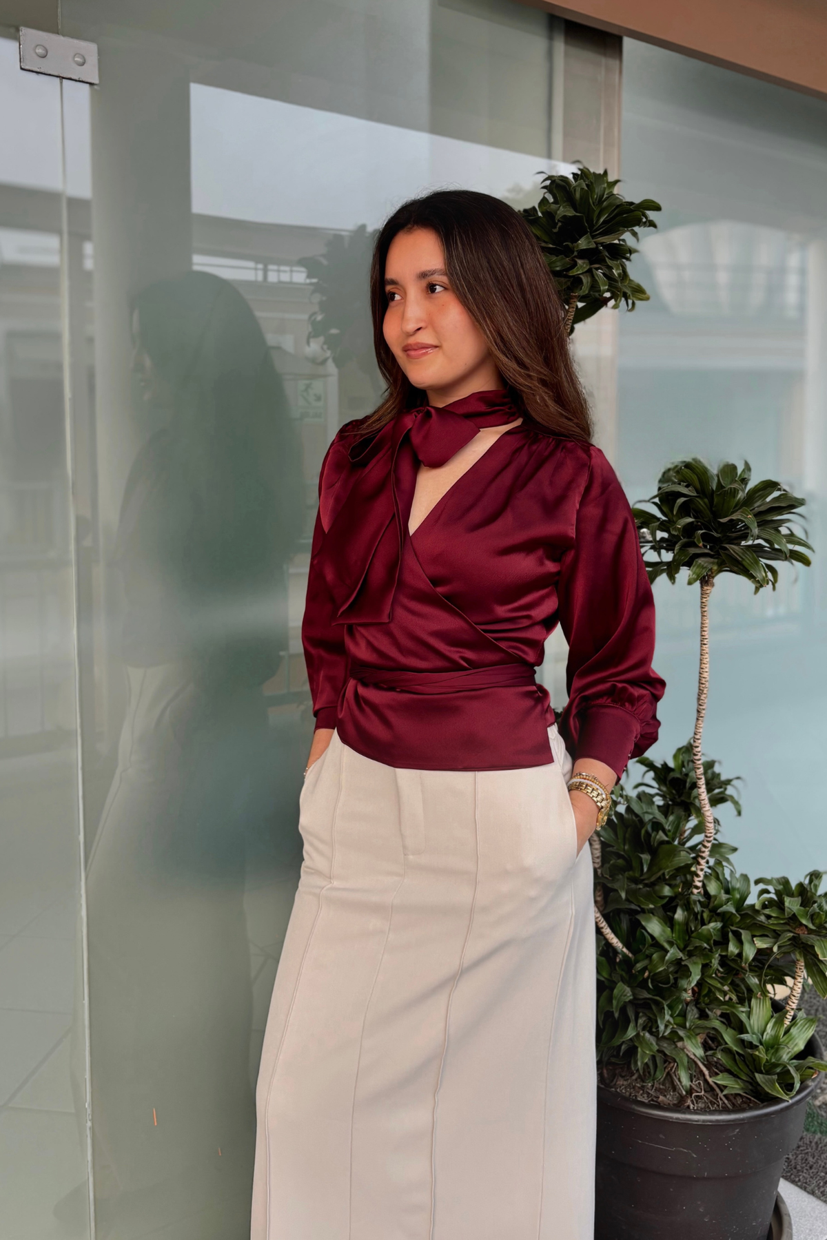 Blusa Isabel Guinda