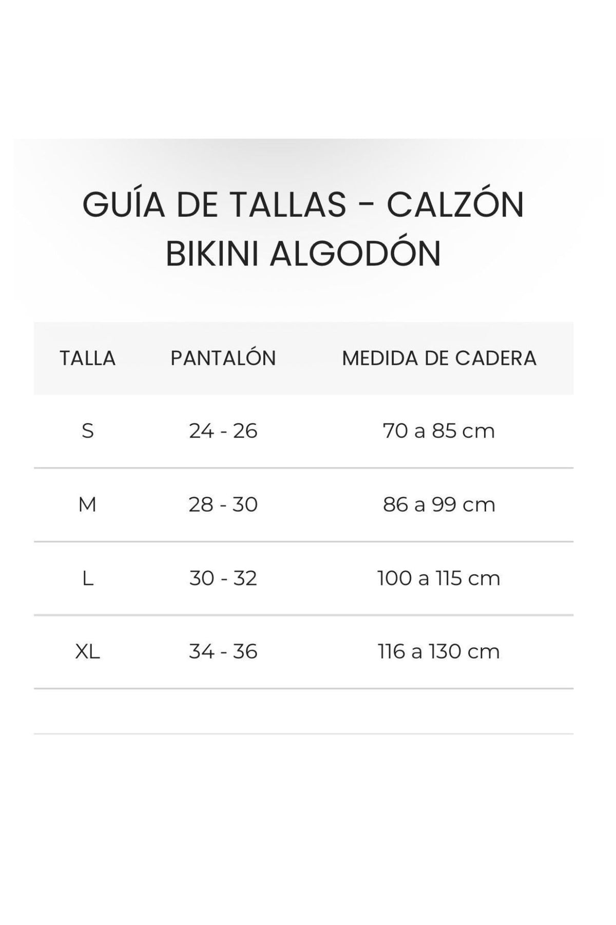 Calzón Bikini Algodón Nude