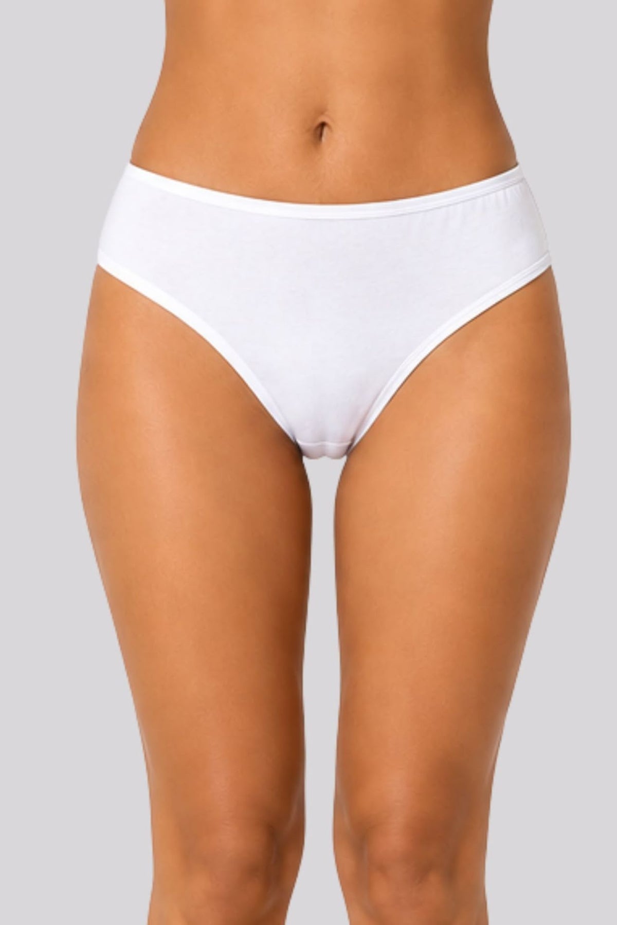 Calzón Bikini Algodón Blanco