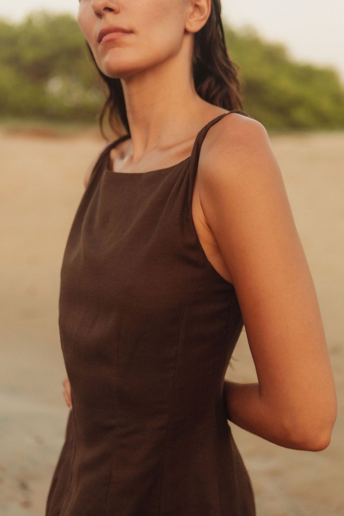 Vestido Annie Marrón