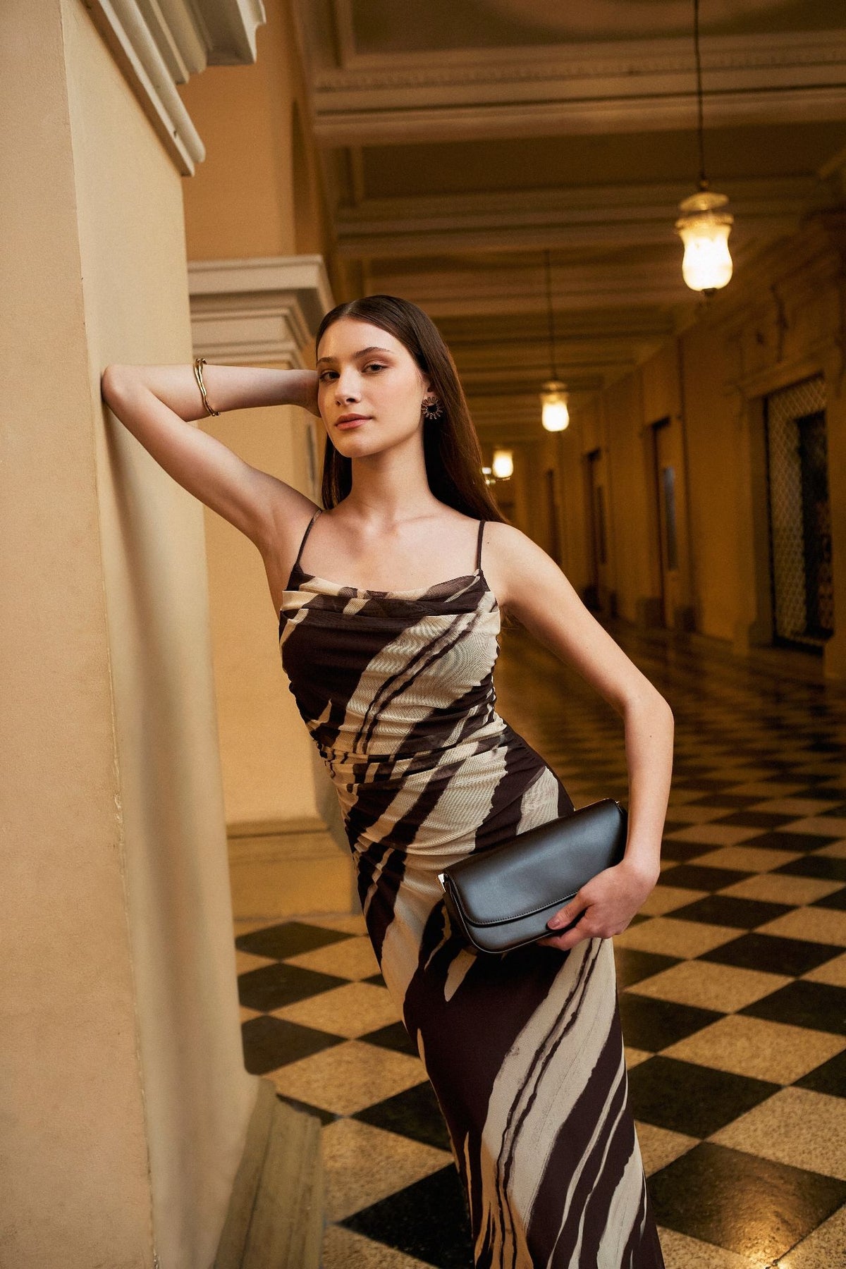 Vestido Maria Marron