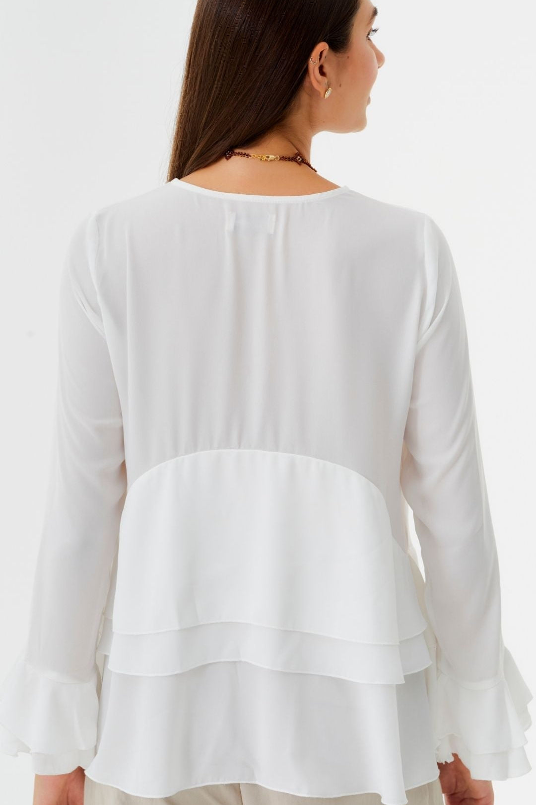 Blusa Sienna Gasa Blanco