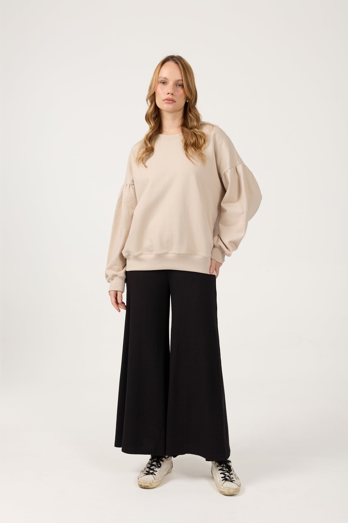 Balloon Sweatshirt Beige
