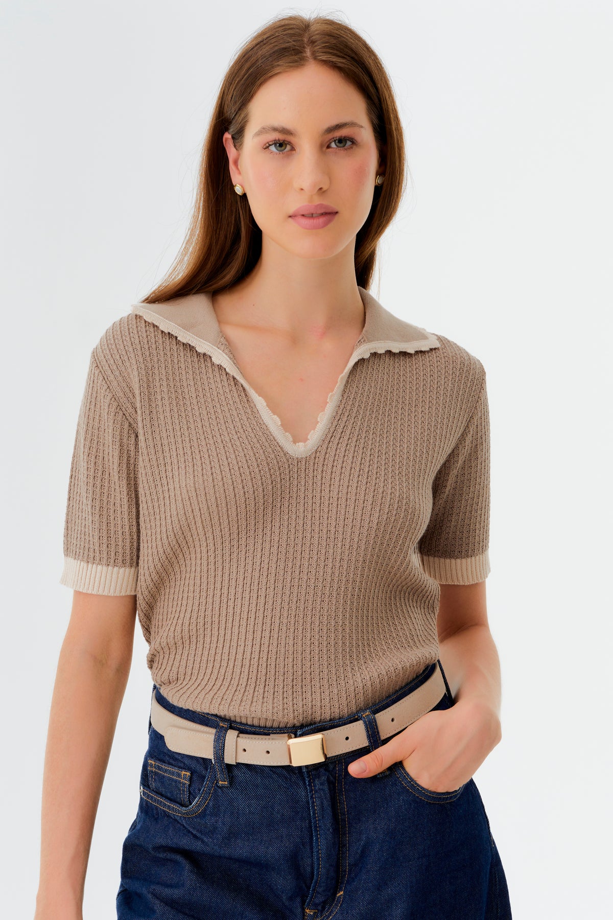 Top Alana Beige